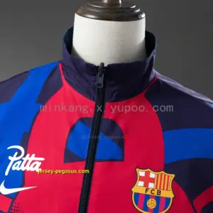 Barcelona Reversible Jacket Windbreaker - Red & Navy