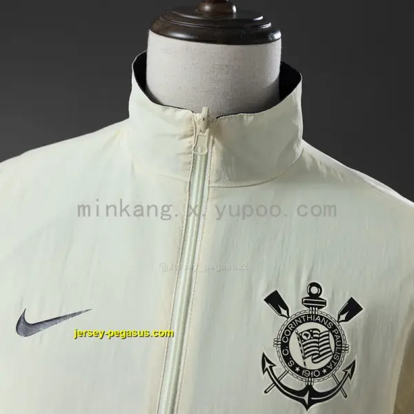 Corinthians Reversible Jacket Windbreaker - Beige & Black