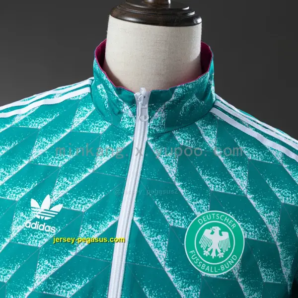German Reversible Jacket Windbreaker - Green & Purple