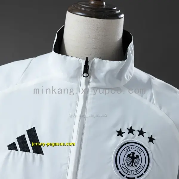 German Reversible Jacket Windbreaker - White & Black