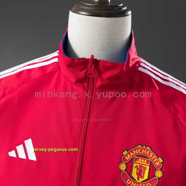 M-U Reversible Anthem Jacket Windbreaker - BlackRed