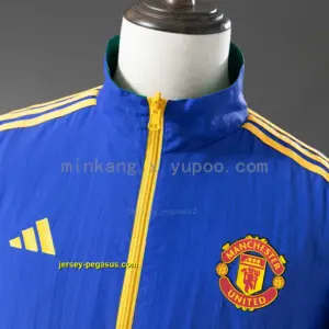 M-U Reversible Jacket Windbreaker - Blue & B Army Green