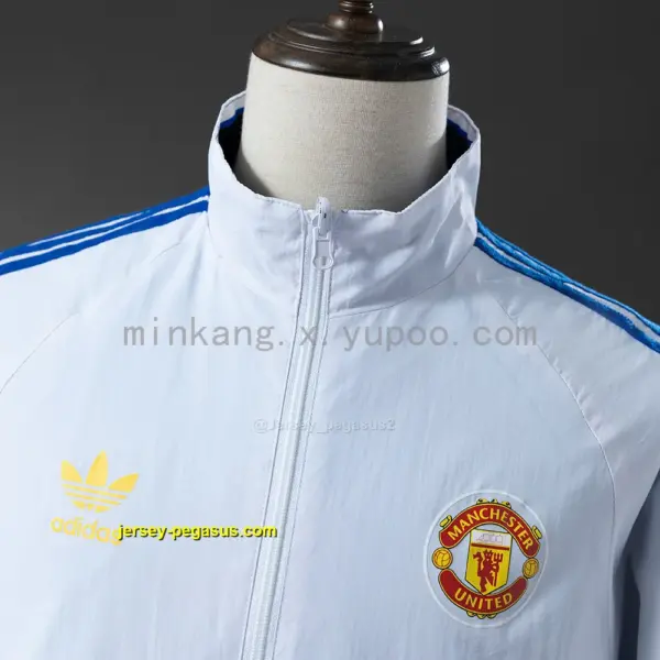 M-U Reversible Jacket Windbreaker - White & Blue