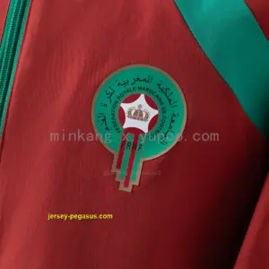 Morocco 2026 Reversible Jacket Windbreaker - Red & Green