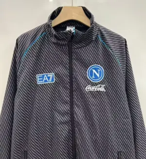 Napoli black windbreaker jacket