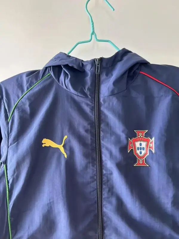 Portugal blue windbreaker jacket
