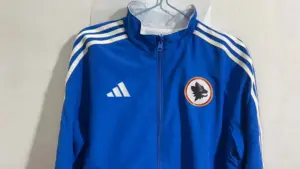 RM blue white reversible windbreaker jacket