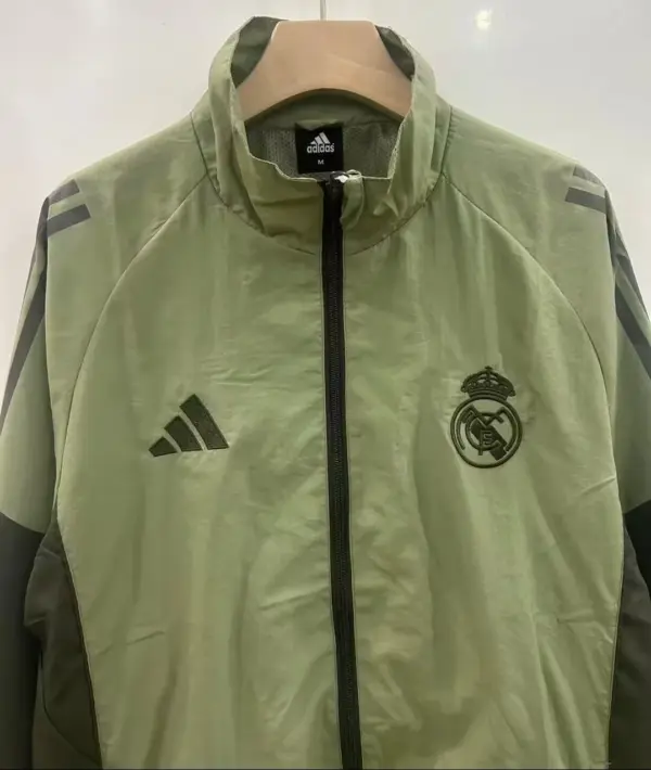 Real Madrid green windbreaker jacket