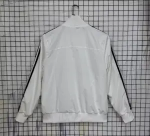 Real Madrid white windbreaker jacket