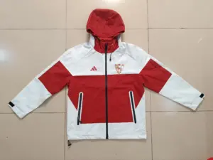 Sevilla red white windbreaker jacket