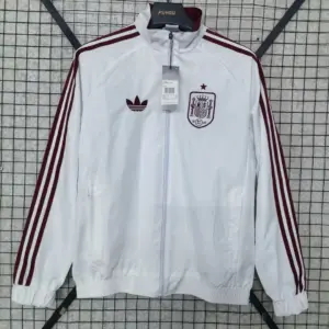 Spain 2026 white windbreaker jacket