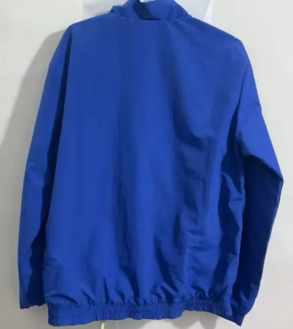 b- blue green reversible windbreaker jacket