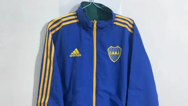 boca blue green reversible windbreaker jacket