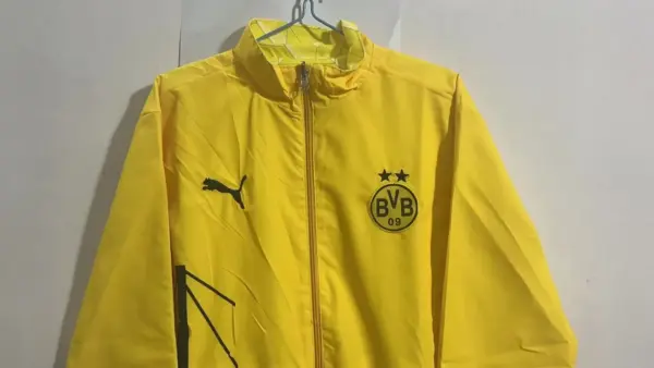 dortmund yellow reversible windbreaker jacket