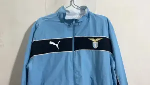 lazio blue white reversible windbreaker jacket