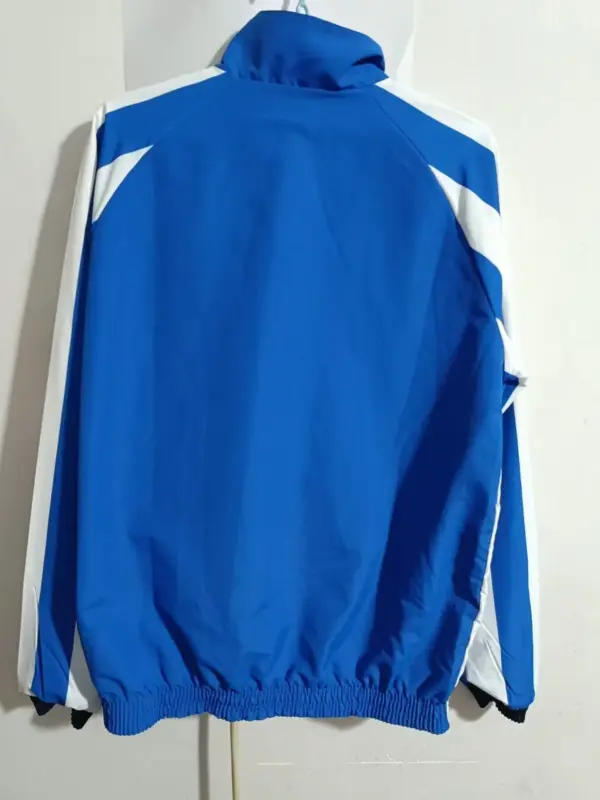montreal blue white reversible windbreaker jacket