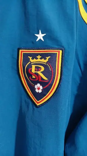 real salk lake reversible windbreaker jacket