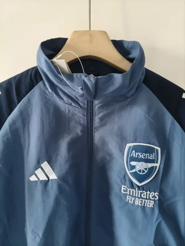 Arsenal 2026 blue windbreaker jacket