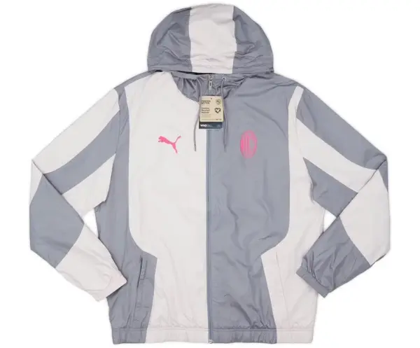 AC milan grey windbreaker jacket