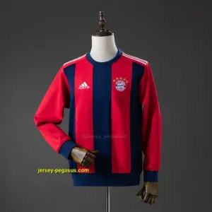 Bayern Munich Long-sleeved Sweatshirt - Red & Cyan M