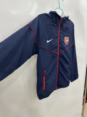Arsenal blue windbreaker jacket