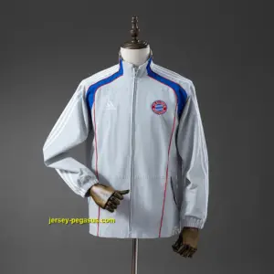 Bayern Munich Windbreaker - Light Grey