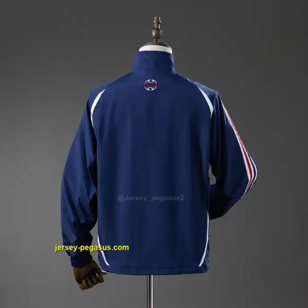France Retro Windbreaker - White & Blue