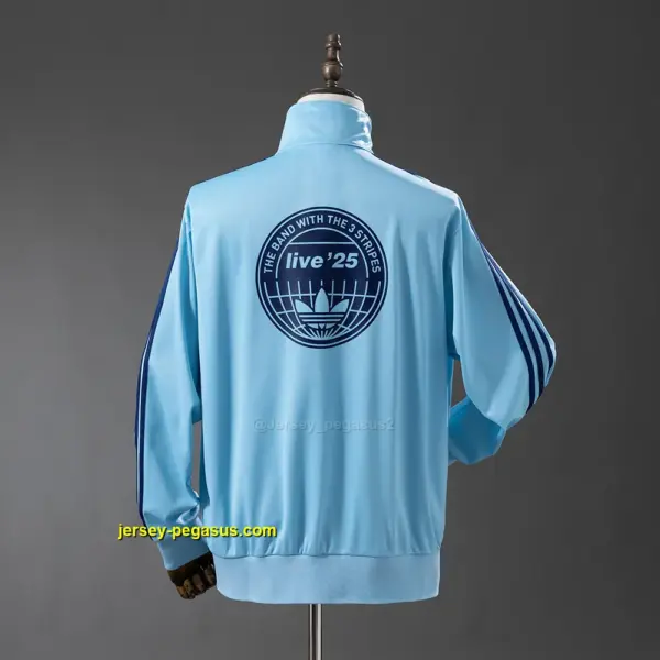 Oasis Flamingo Track Jacket - Lake Blue