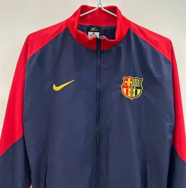 B- red blue windbreaker jacket