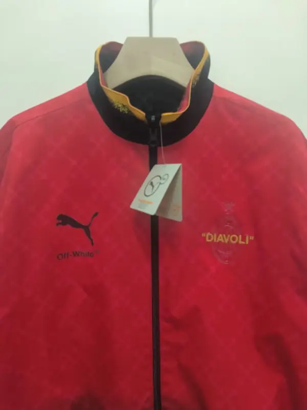 AC milan recersible windbreaker jacket