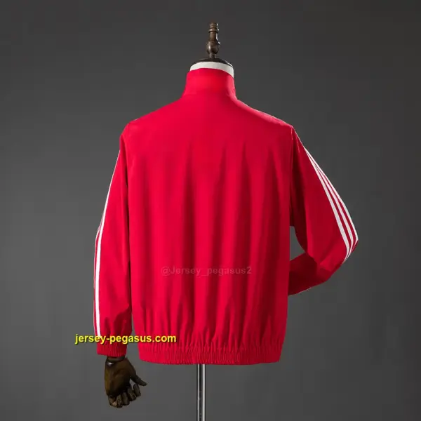Three stripes red Windbreaker
