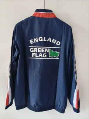 England 2026 blue windbreaker jacket