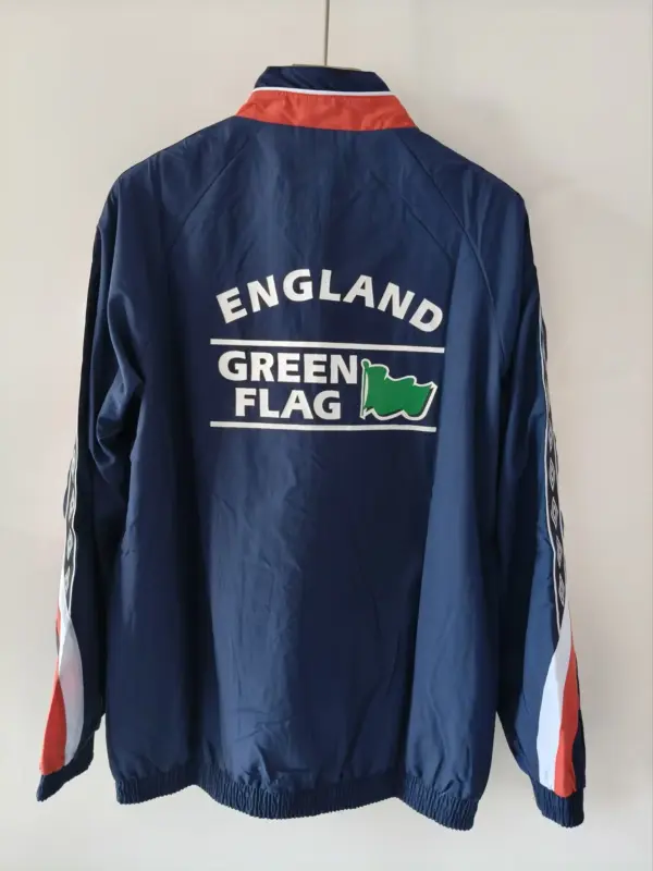 England 2026 blue windbreaker jacket
