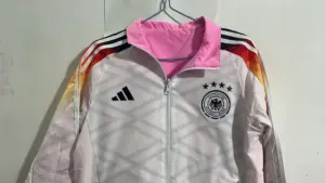 Germany white pink reversible windbreaker jacket