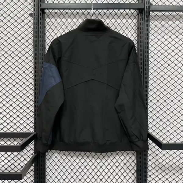 Inter black windbreaker jacket