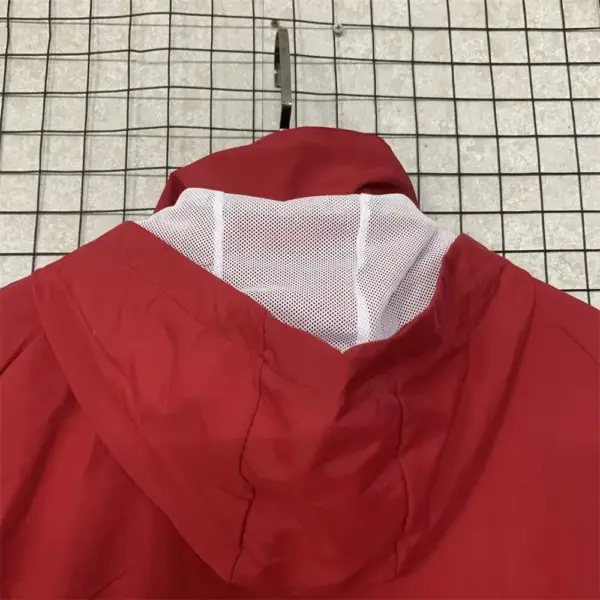 Ajax red windbreaker jacket