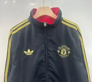 Man U black and red reversible windbreaker jacket