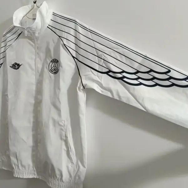 Paris white windbreaker jacket
