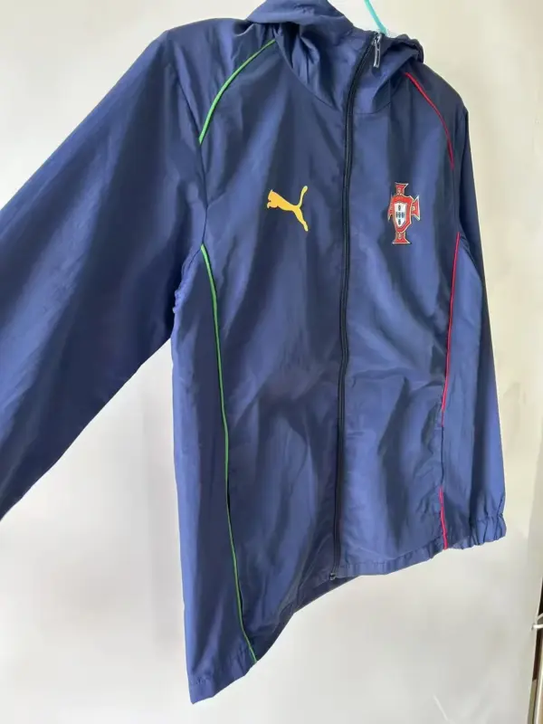 Portugal blue windbreaker jacket
