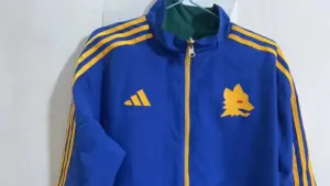 RM blue green reversible windbreaker jacket