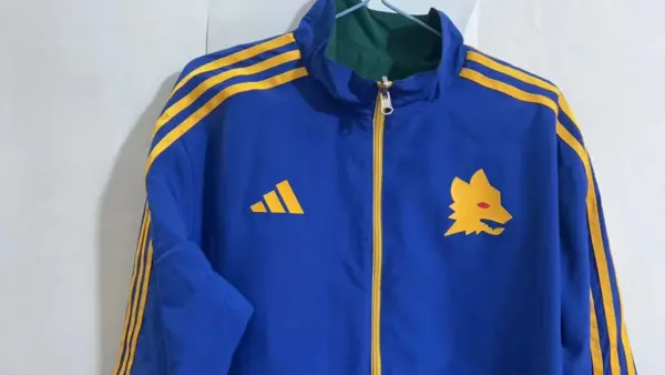 RM blue green reversible windbreaker jacket