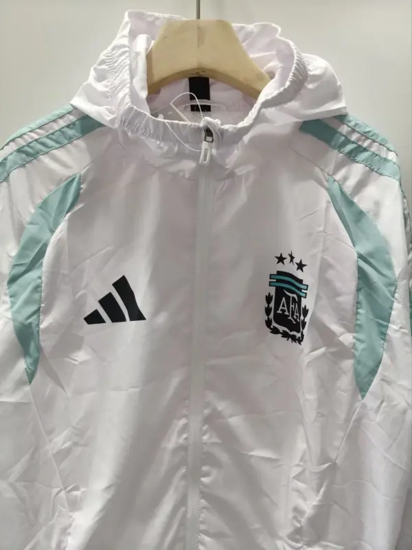 Argentina 2026 white windbreaker jacket