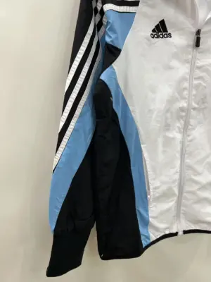 Real Madrid white black windbreaker jacket