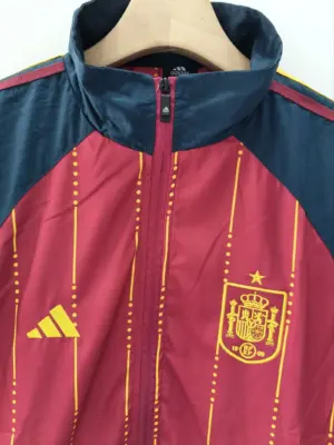 Spain 2026 red windbreaker jacket+pants