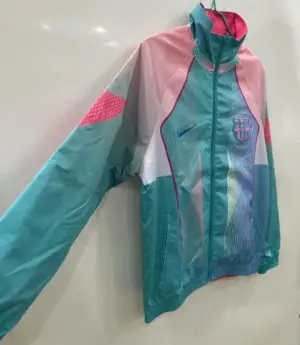 B-- pink green reversible windbreaker jacket