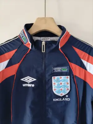 England 2026 blue windbreaker jacket