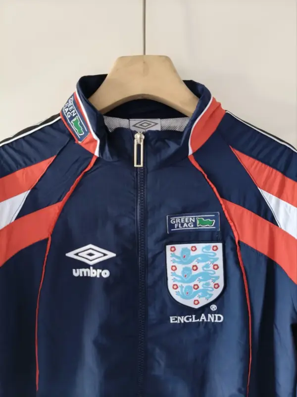England 2026 blue windbreaker jacket