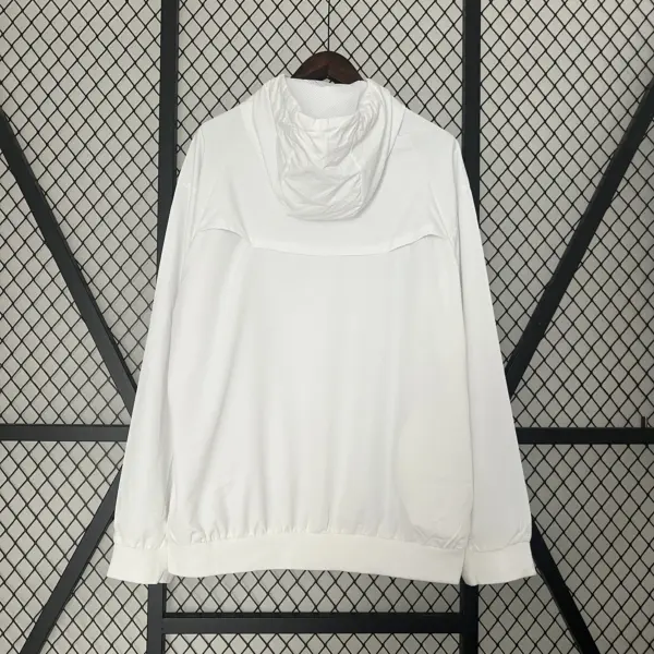 England white windbreaker jacket