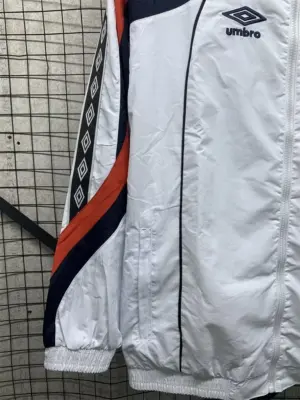 Englang 1998 white retro windbreaker jacket