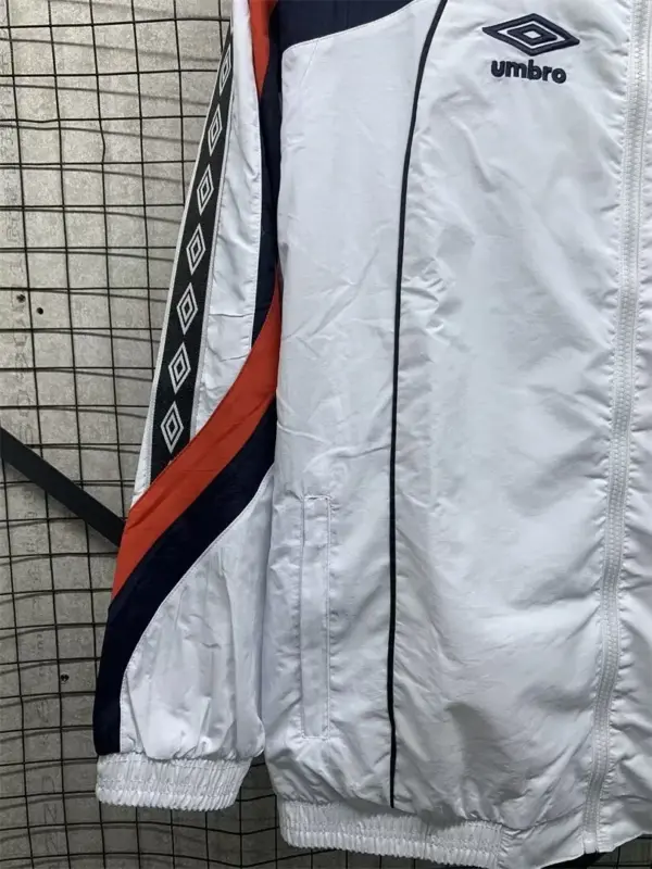 Englang 1998 white retro windbreaker jacket
